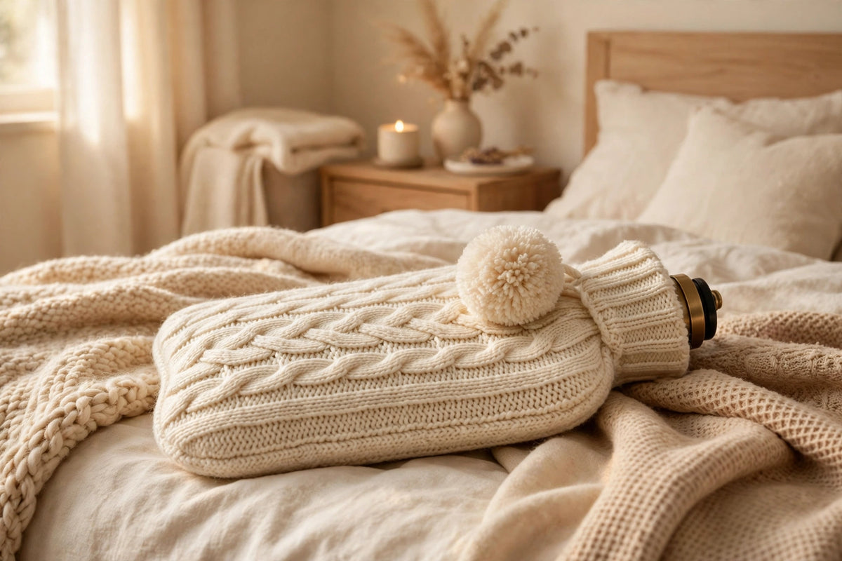 HugHaus Hot Water Bottle with Cosy Cover