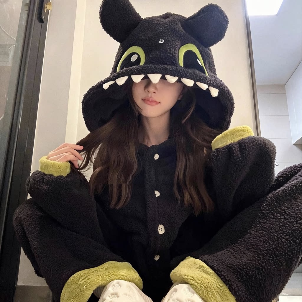 dragon pajama hood