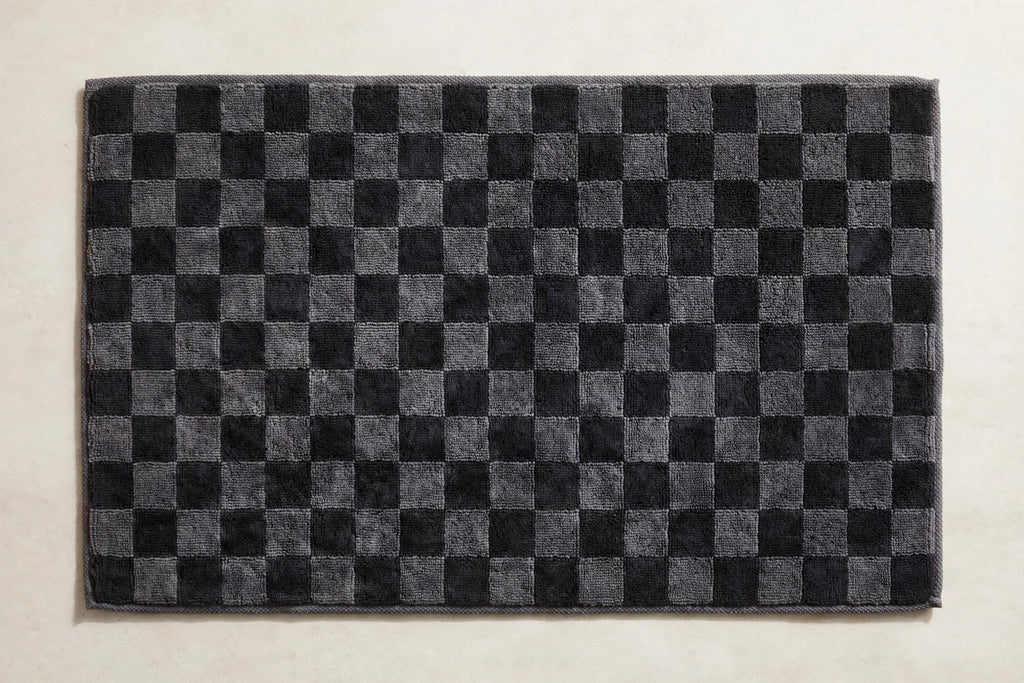 checker-mat-charcoal