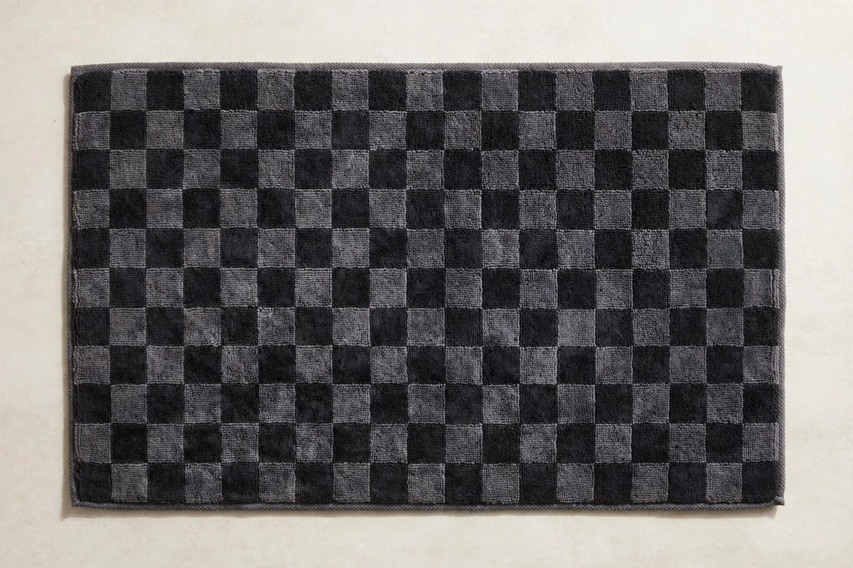 checker-mat-charcoal
