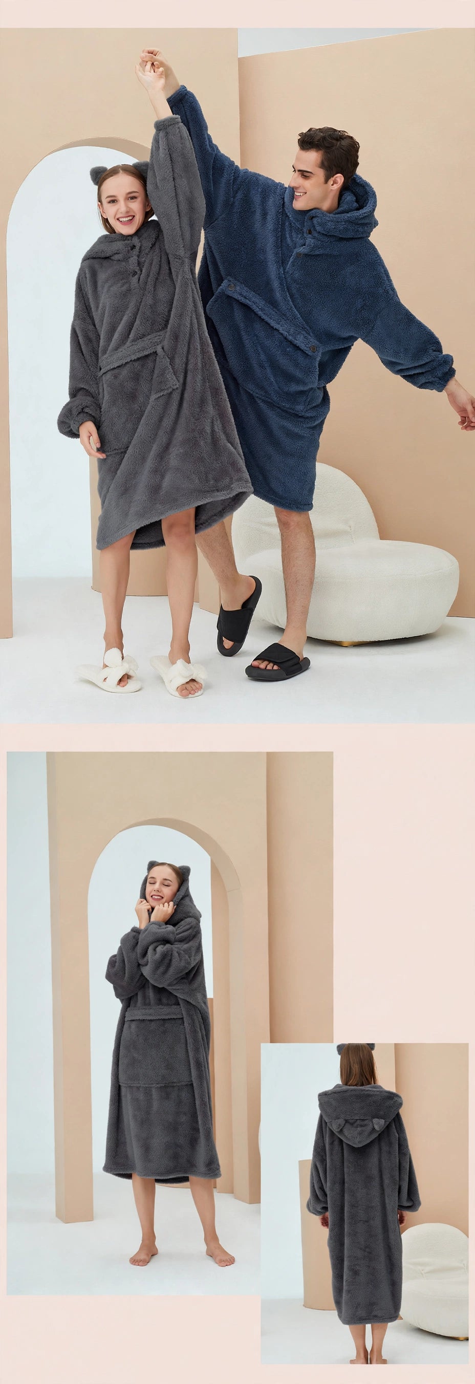 dark grey navy couple